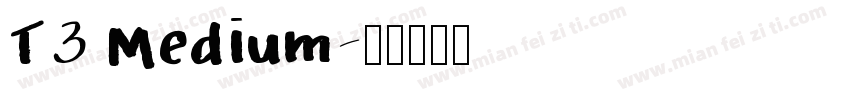 T3 Medium字体转换